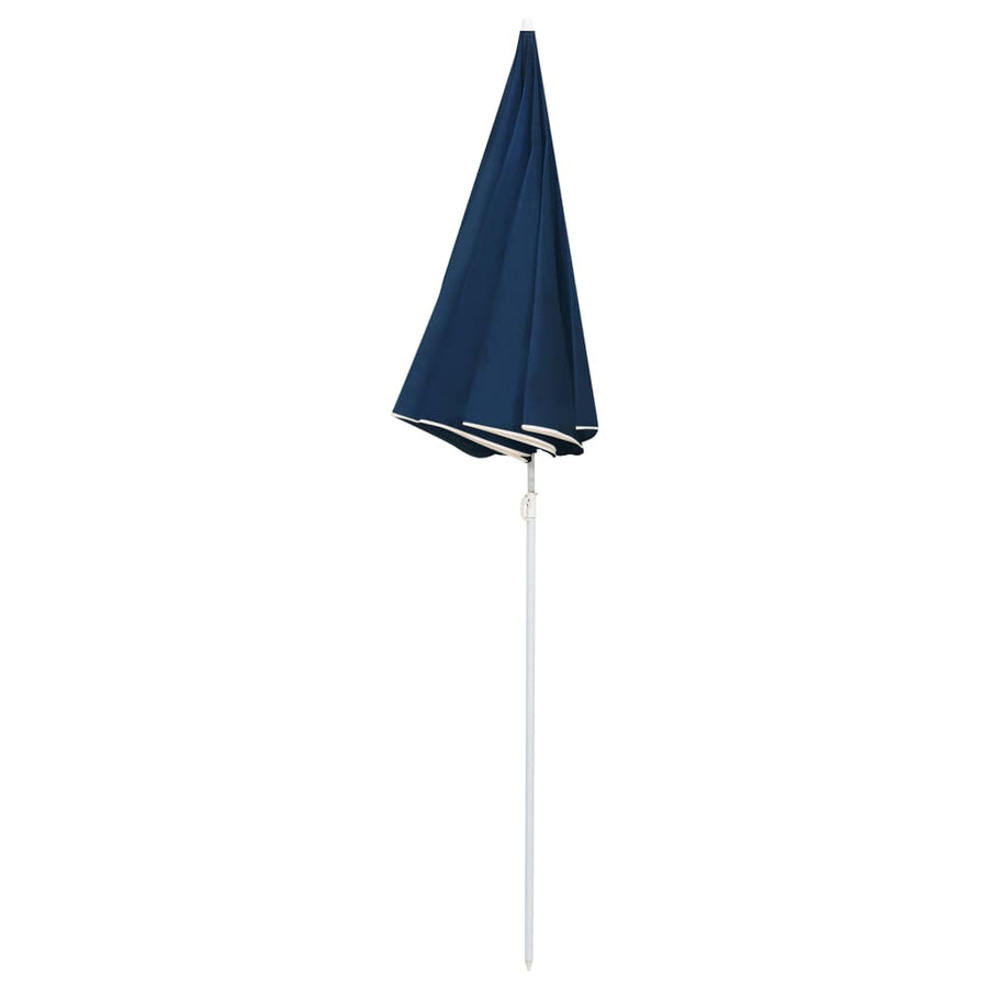 Parasol met stalen paal 180 cm blauw