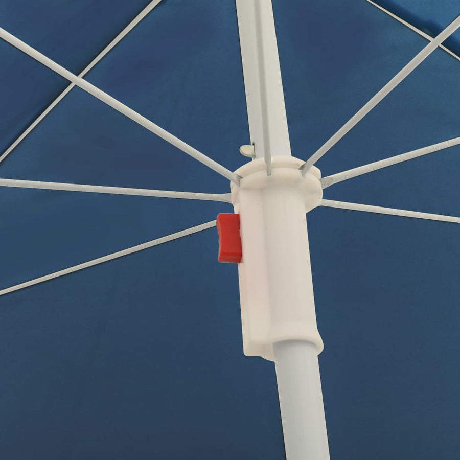 Parasol met stalen paal 180 cm blauw