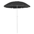 Parasol 180 cm antraciet staal