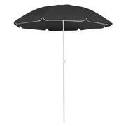 Parasol 180 cm antraciet staal