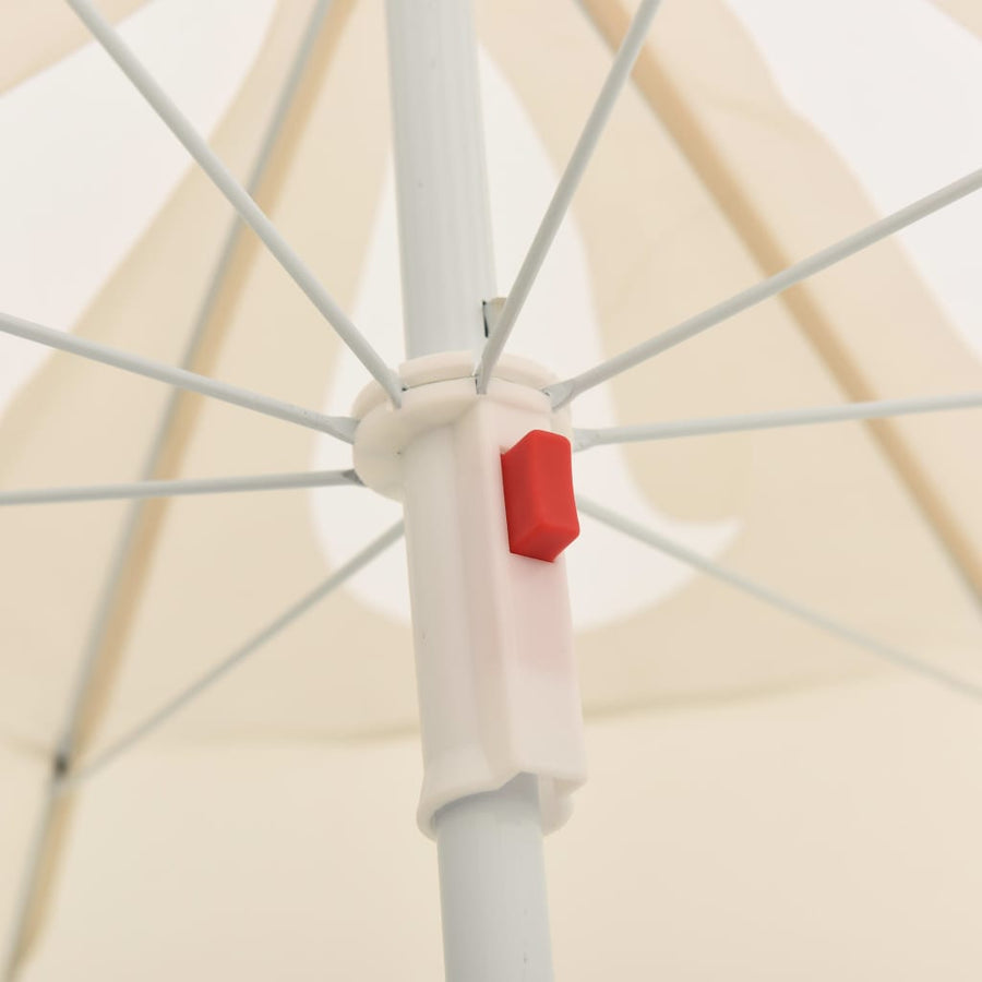 Parasol Met Stalen Paal 180 Cm Kleurig Zand