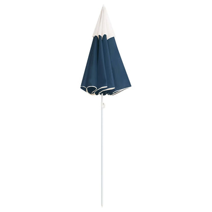 Parasol Met Stalen Paal 180 Cm Blauw