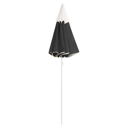 Parasol Met Stalen Paal 180 Cm Kleurig Antraciet