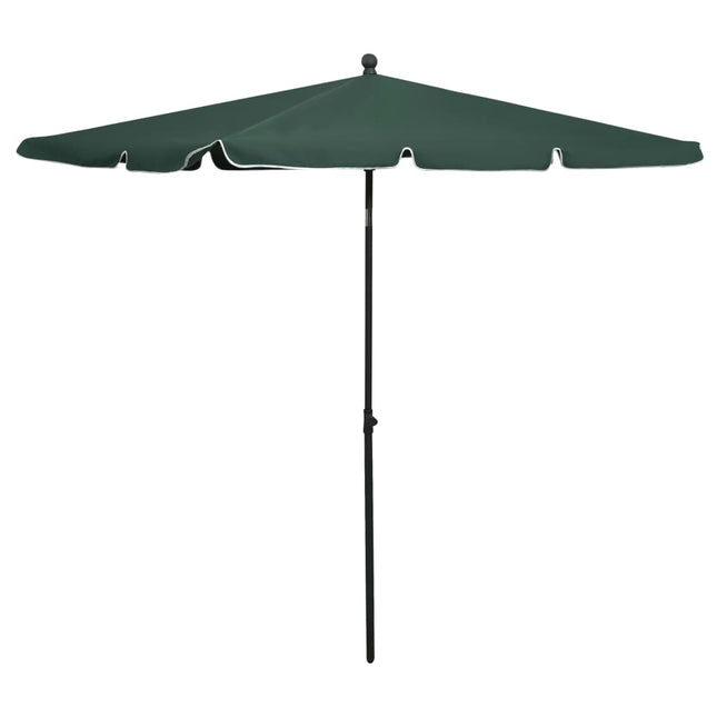 Parasol Met Paal 210X140 Cm Groen