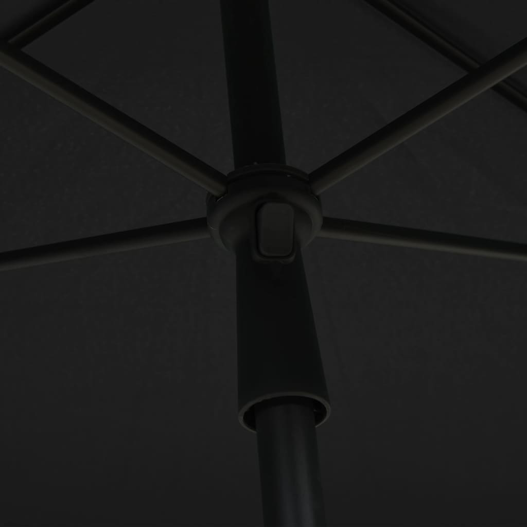 Parasol Met Paal 210X140 Cm Kleurig Antraciet