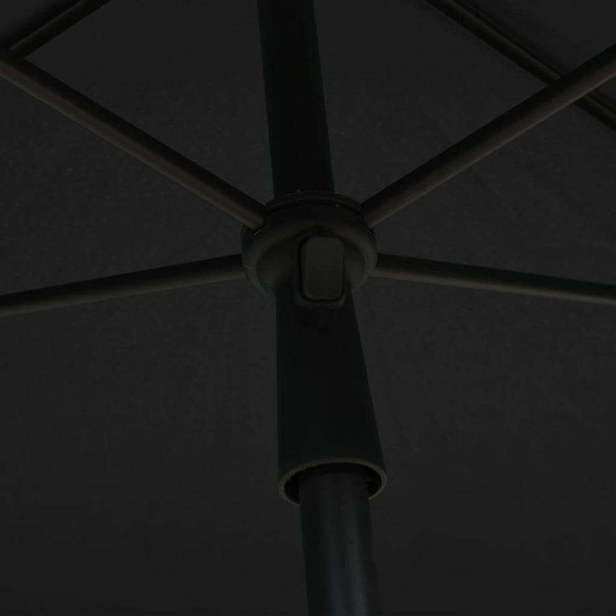 Parasol Met Paal 210X140 Cm Kleurig Antraciet