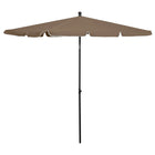 Parasol Met Paal 210X140 Cm Taupe