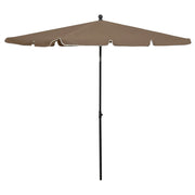 Parasol 210x140 cm taupe kantelbaar