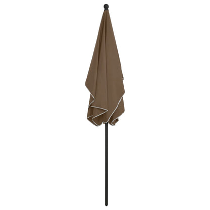 Parasol Met Paal 210X140 Cm Taupe