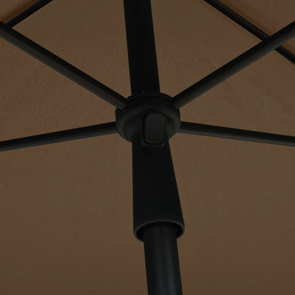 Parasol Met Paal 210X140 Cm Taupe