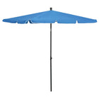 Parasol 210x140 cm azuurblauw