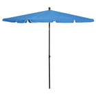 Parasol Met Paal 210X140 Cm Azuurblauw azure blue