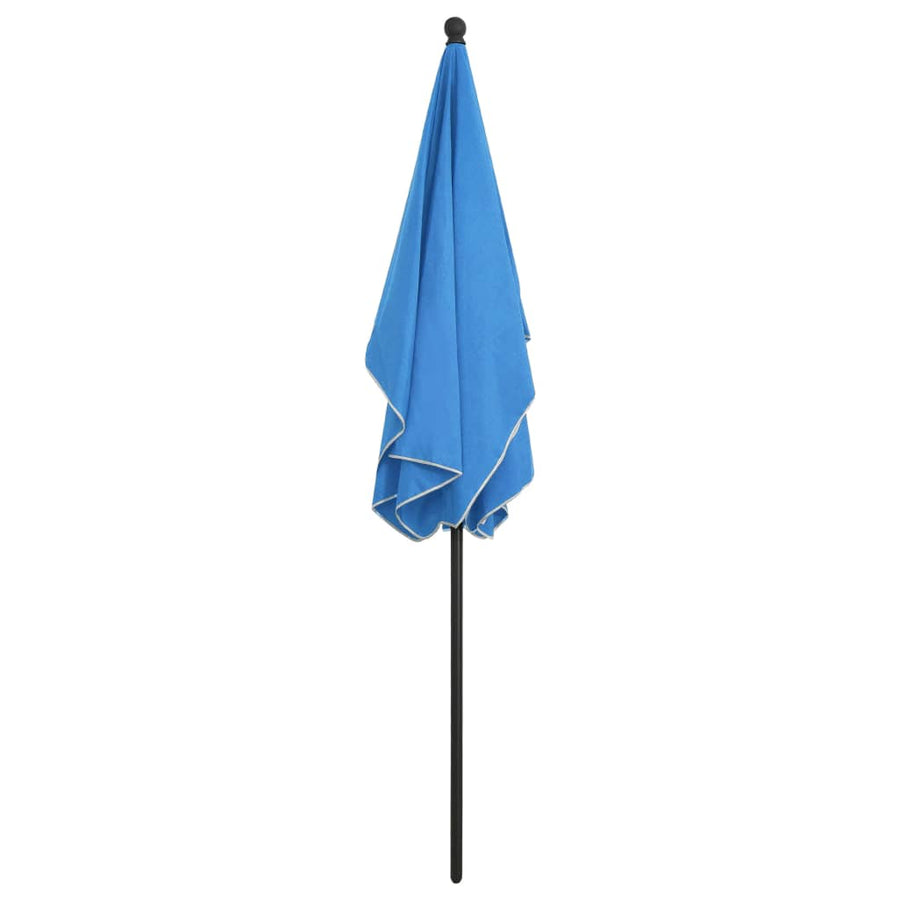 Parasol Met Paal 210X140 Cm azuurblauw