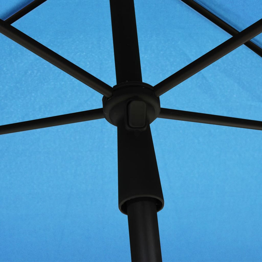 Parasol Met Paal 210X140 Cm azuurblauw