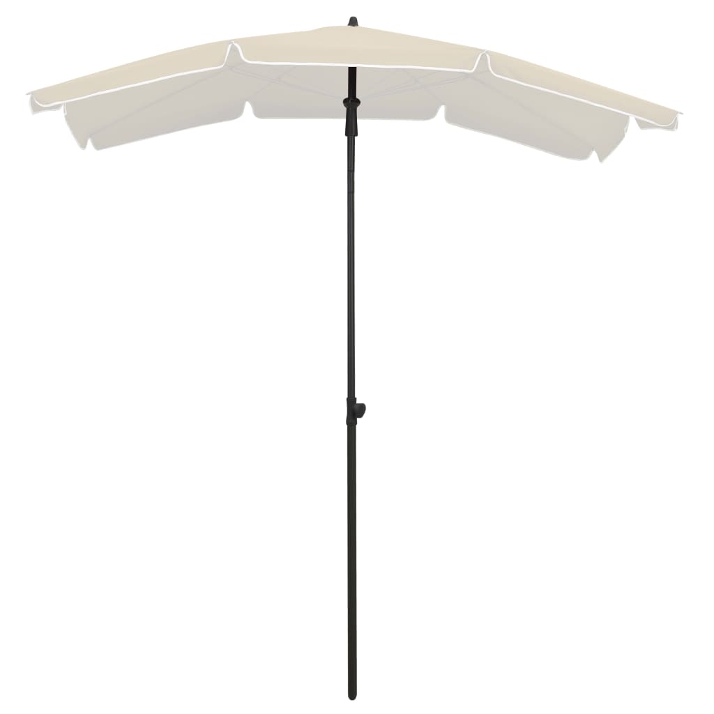 Parasol Met Paal 200X130 Cm Kleurig Zand