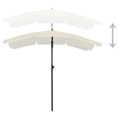 Parasol Met Paal 200X130 Cm Kleurig Zand