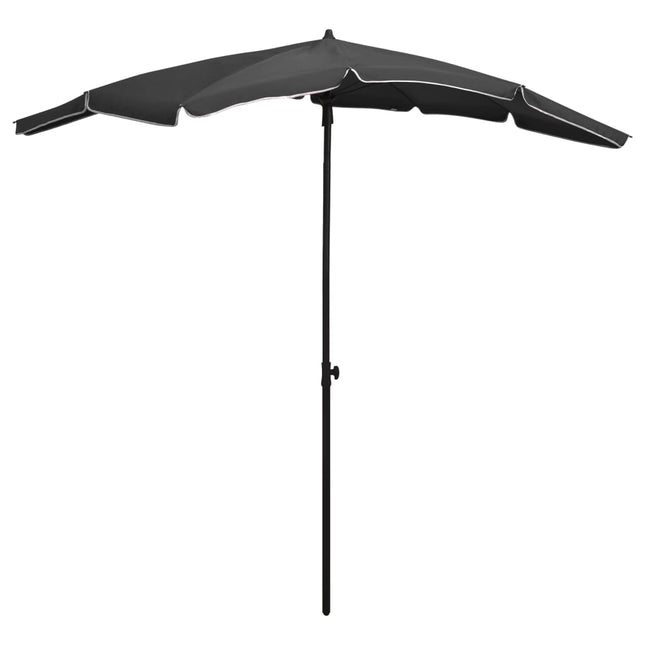 Parasol Met Paal 200X130 Cm Kleurig Antraciet