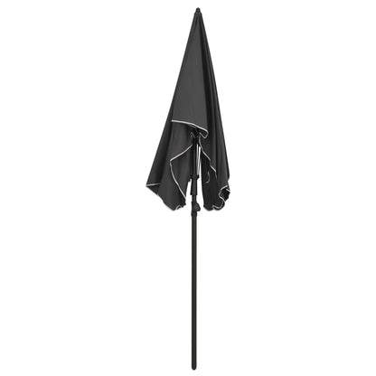 Parasol Met Paal 200X130 Cm Kleurig Antraciet