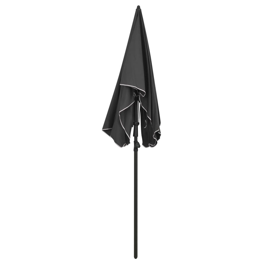 Parasol Met Paal 200X130 Cm Kleurig Antraciet