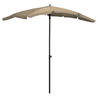 Parasol Met Paal 200X130 Cm Taupe