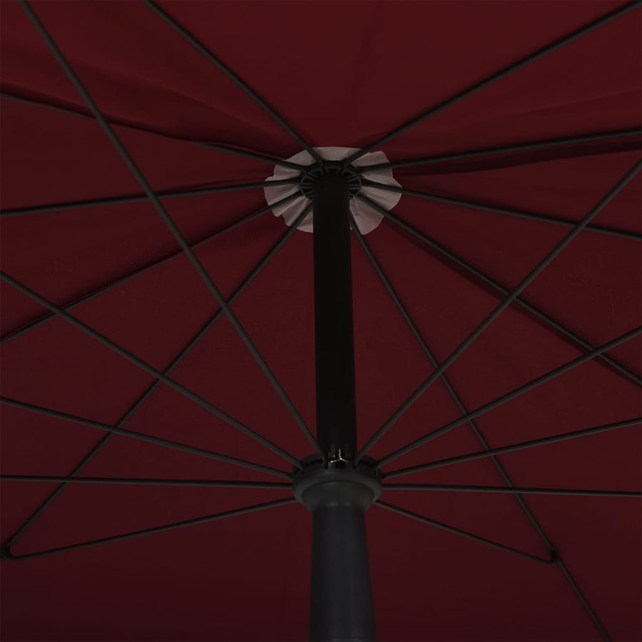 Parasol Met Paal 200X130 Cm Bordeauxrood