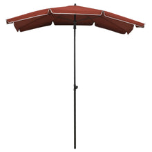 Parasol Met Paal 200X130 Cm Kleurig Terracotta