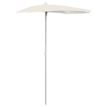 Parasol Half Met Paal 180X90 Cm Kleurig Zand