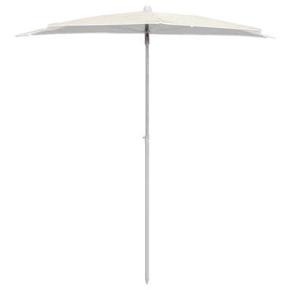 Parasol Half Met Paal 180X90 Cm Kleurig Zand