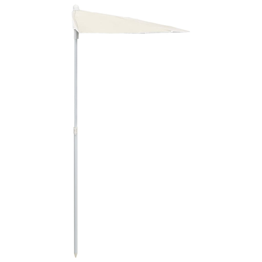 Parasol Half Met Paal 180X90 Cm Kleurig Zand