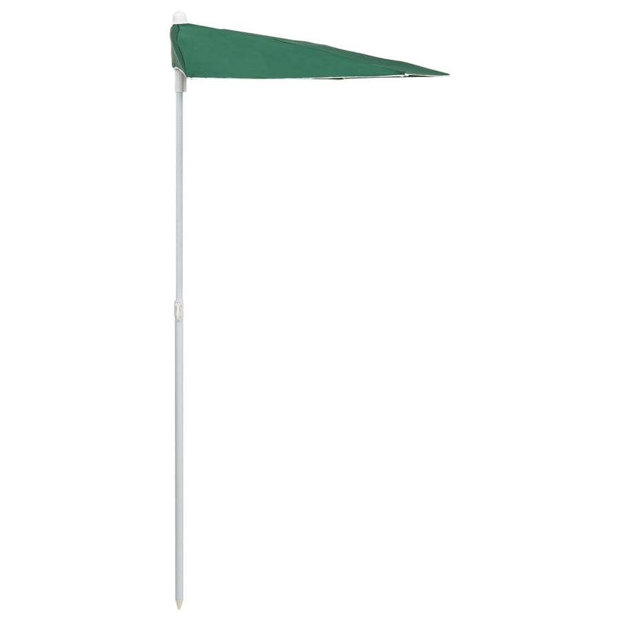 Parasol Half Met Paal 180X90 Cm Groen