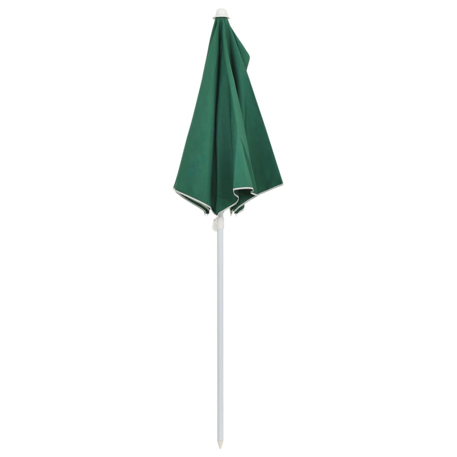 Parasol Half Met Paal 180X90 Cm Groen