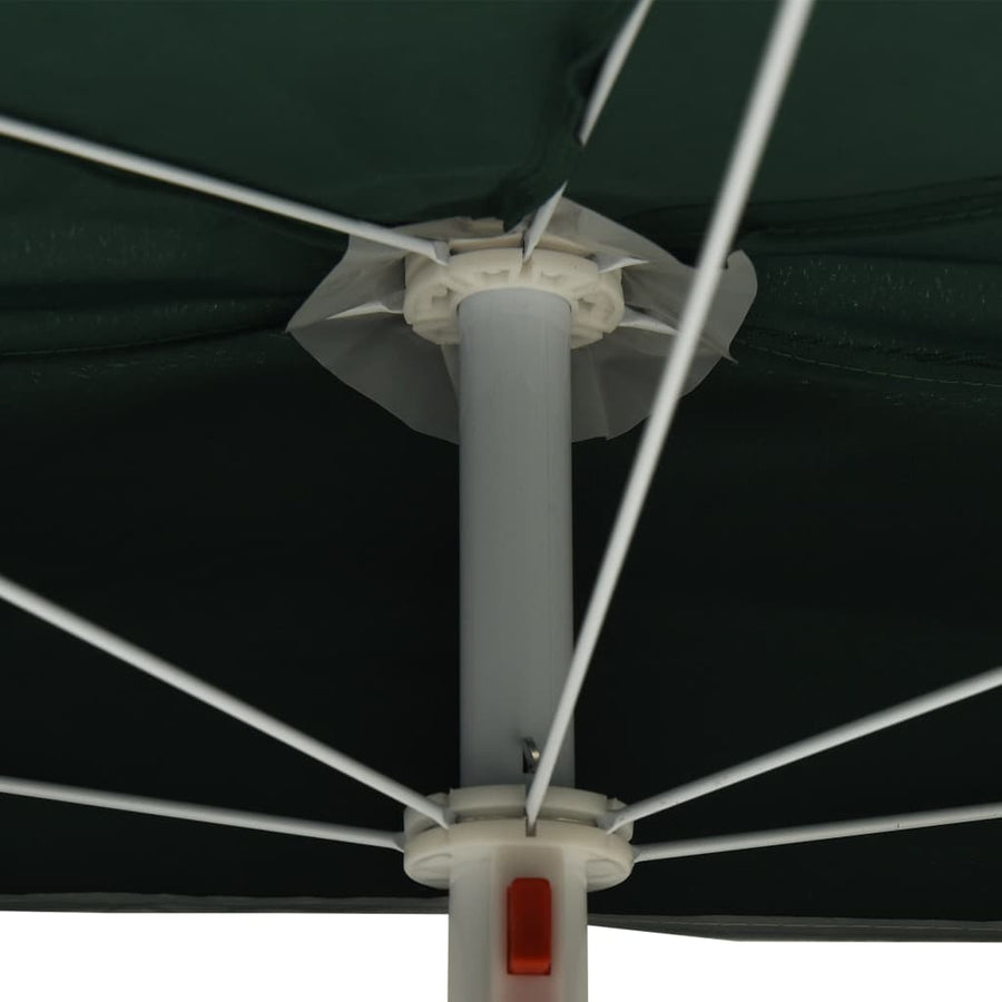 Parasol Half Met Paal 180X90 Cm Groen