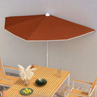 Parasol Half Met Paal 180X90 Cm Kleurig Terracotta