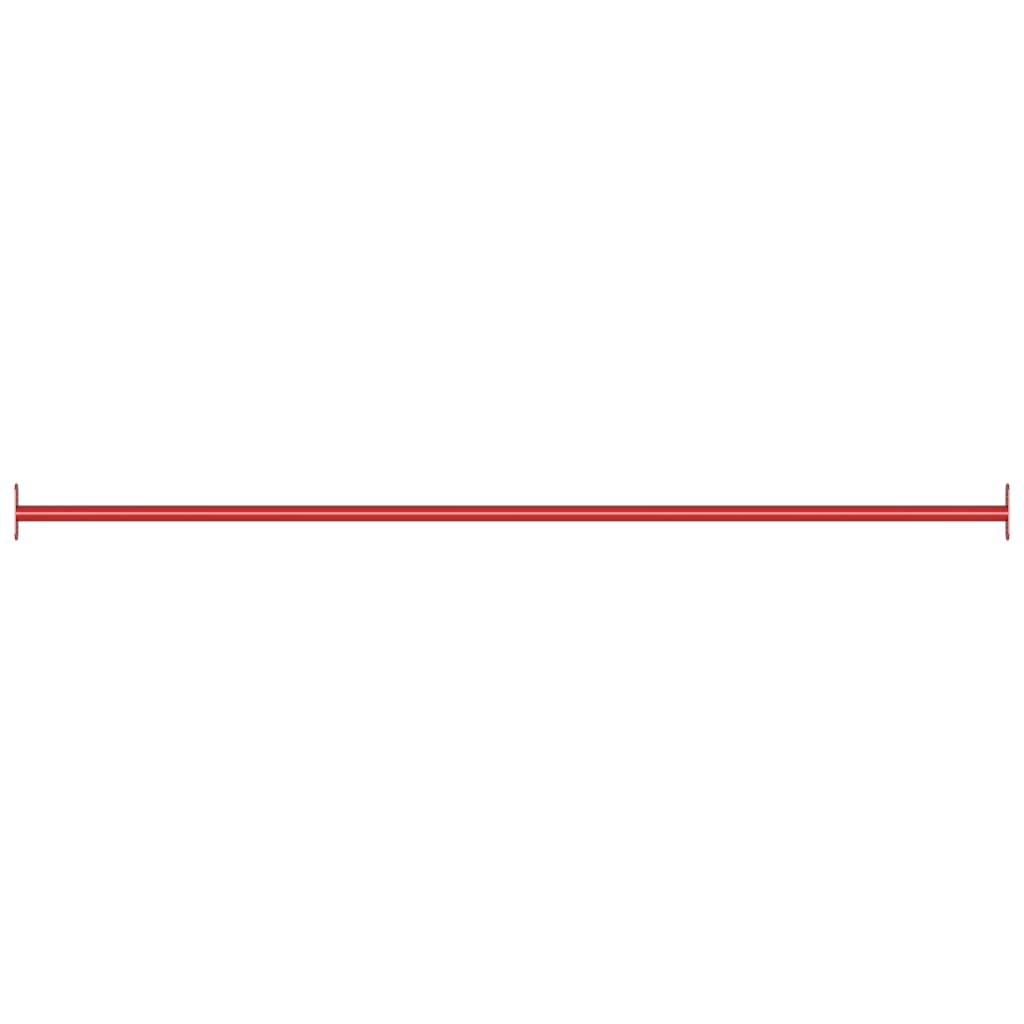 Rekstok 25 cm staal rood 1