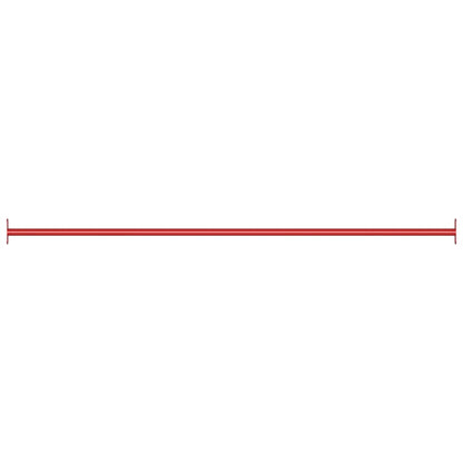 Rekstok 25 cm staal rood 1