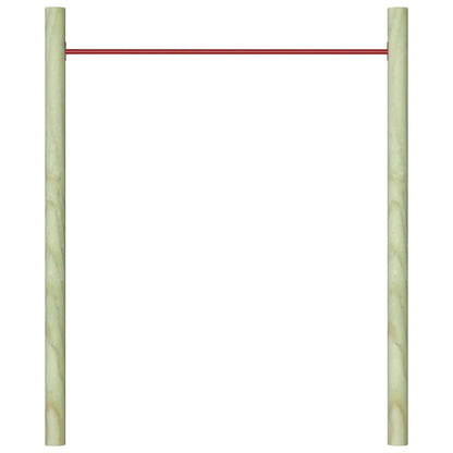 Rekstok 25 cm staal rood 1