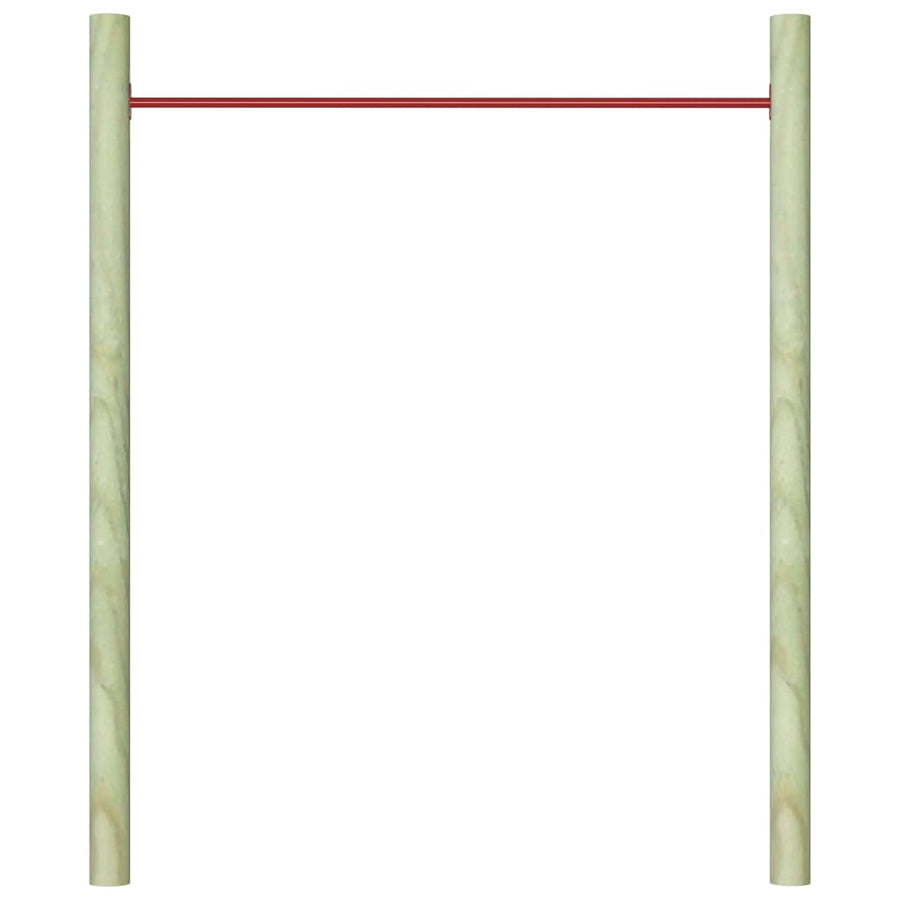 Rekstok 25 cm staal rood 1