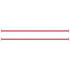 Rekstokken 125 cm staal rood 2 stuks