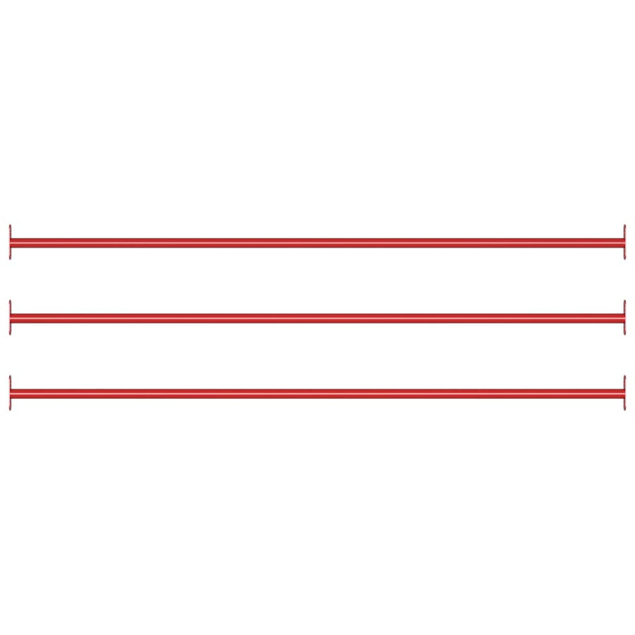 Rekstokken 125 cm staal rood 3