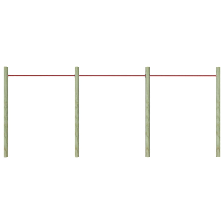 Rekstokken 125 cm staal rood 3