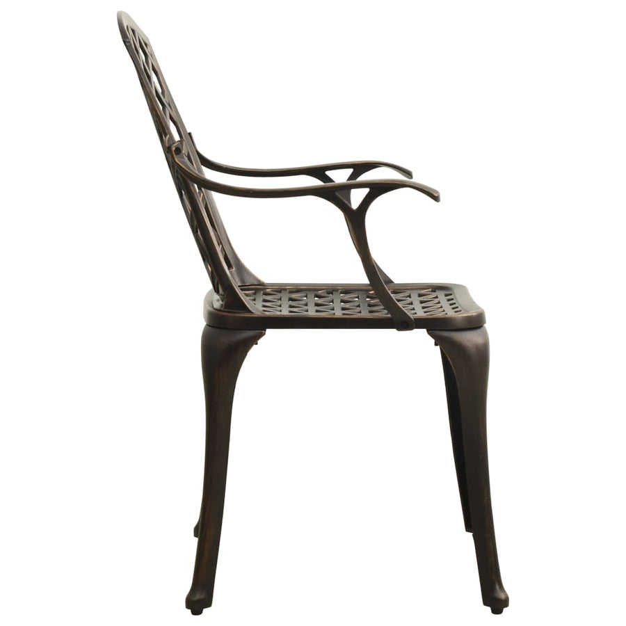 Tuinstoelen Gietaluminium Kleurig 2 Brons