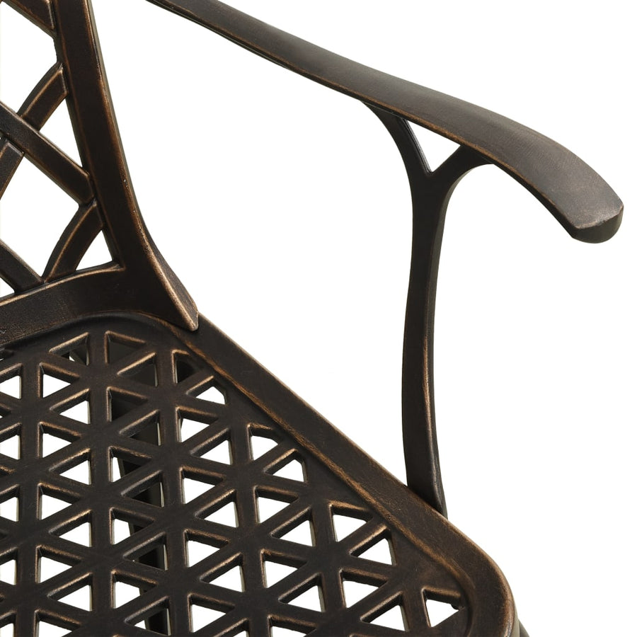 Tuinstoelen Gietaluminium Kleurig 4 Brons