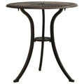 Garden table 62x62x65 cm cast aluminum bronze-colored