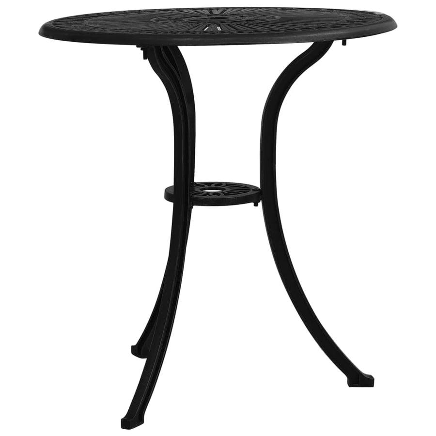 Tuintafel 62x62x65 cm gietaluminium Zwart