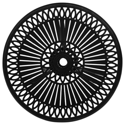 Tuintafel 62x62x65 cm gietaluminium Zwart