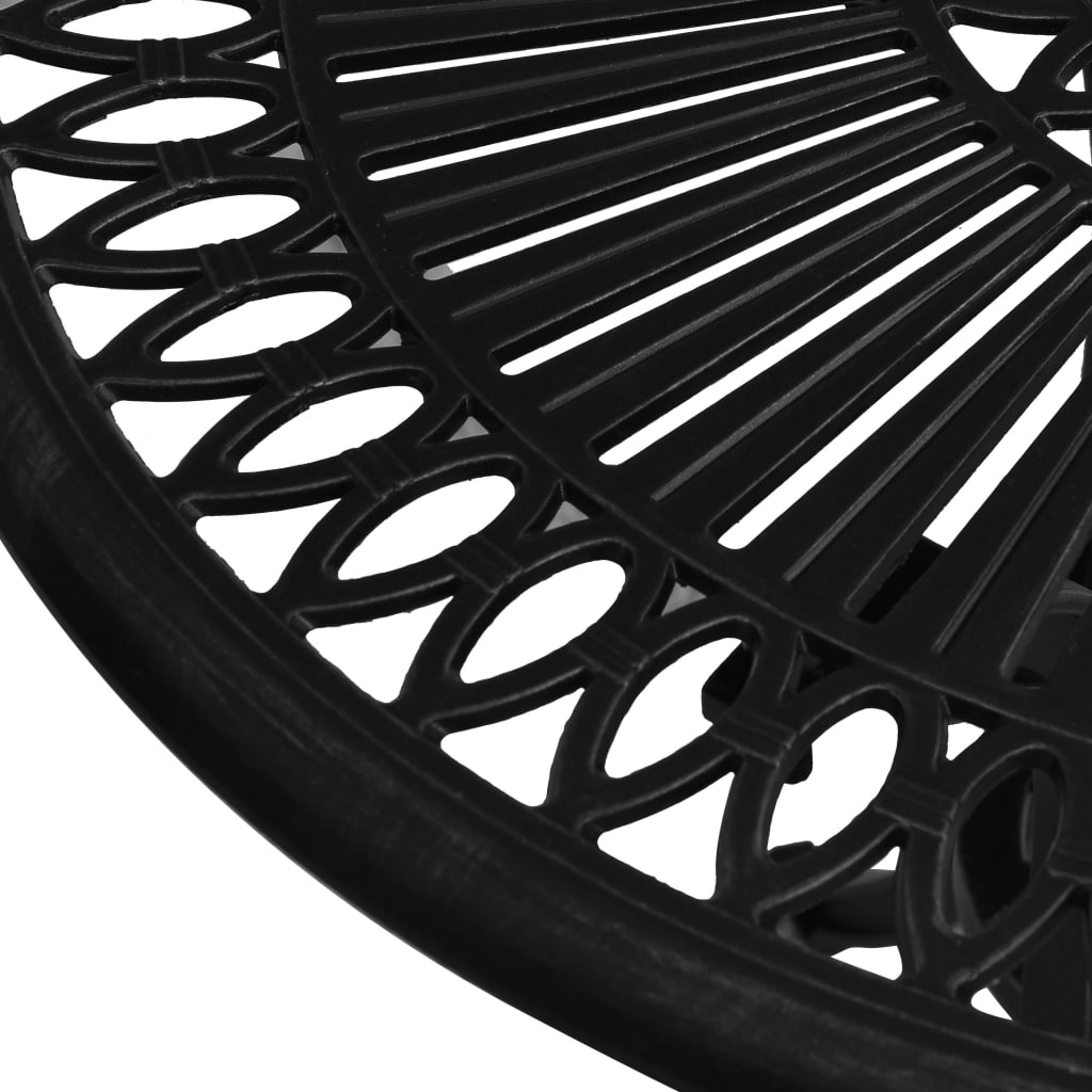 Tuintafel 62x62x65 cm gietaluminium Zwart