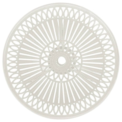 Tuintafel 62x62x65 cm gietaluminium Wit