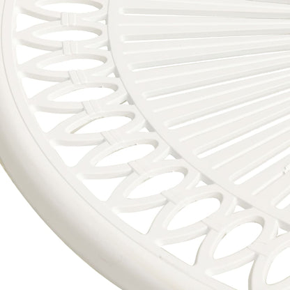 Tuintafel 62x62x65 cm gietaluminium Wit