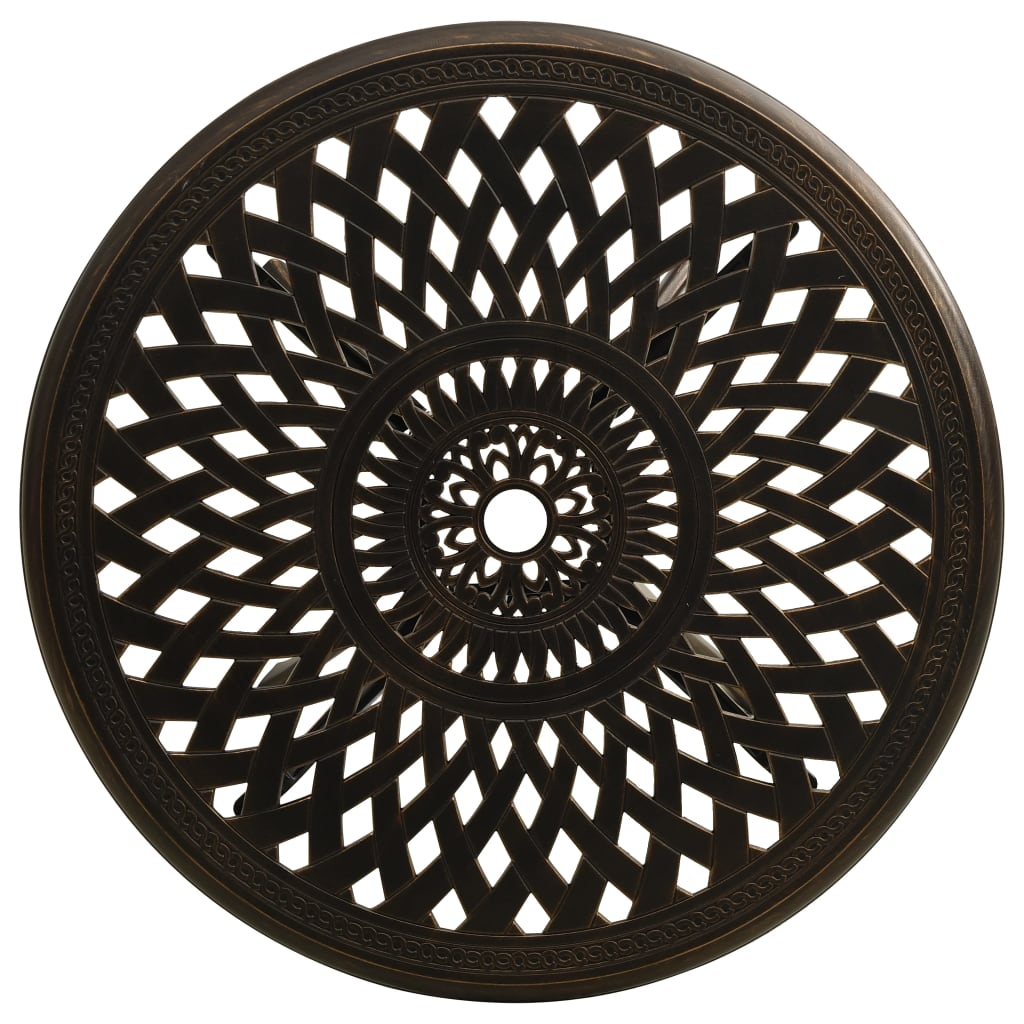 Tuintafel Gietaluminium Kleurig 78 x 78 x 72 cm Brons