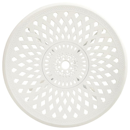 Tuintafel Gietaluminium 78 x 78 x 72 cm Wit